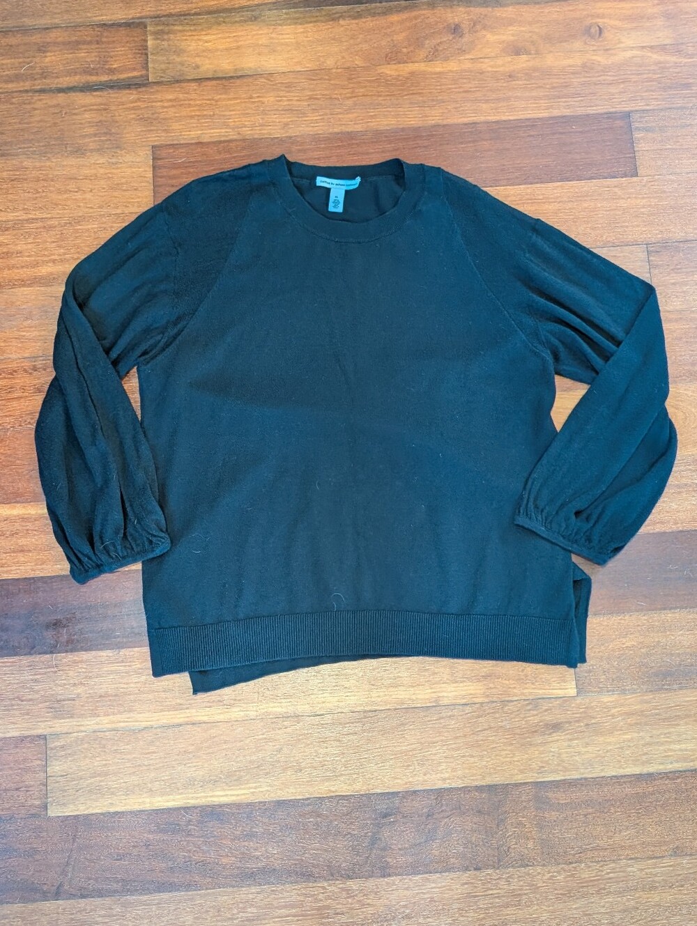 Cotton By Autumn Cashmere Women's Black Long Sleeves Size XL